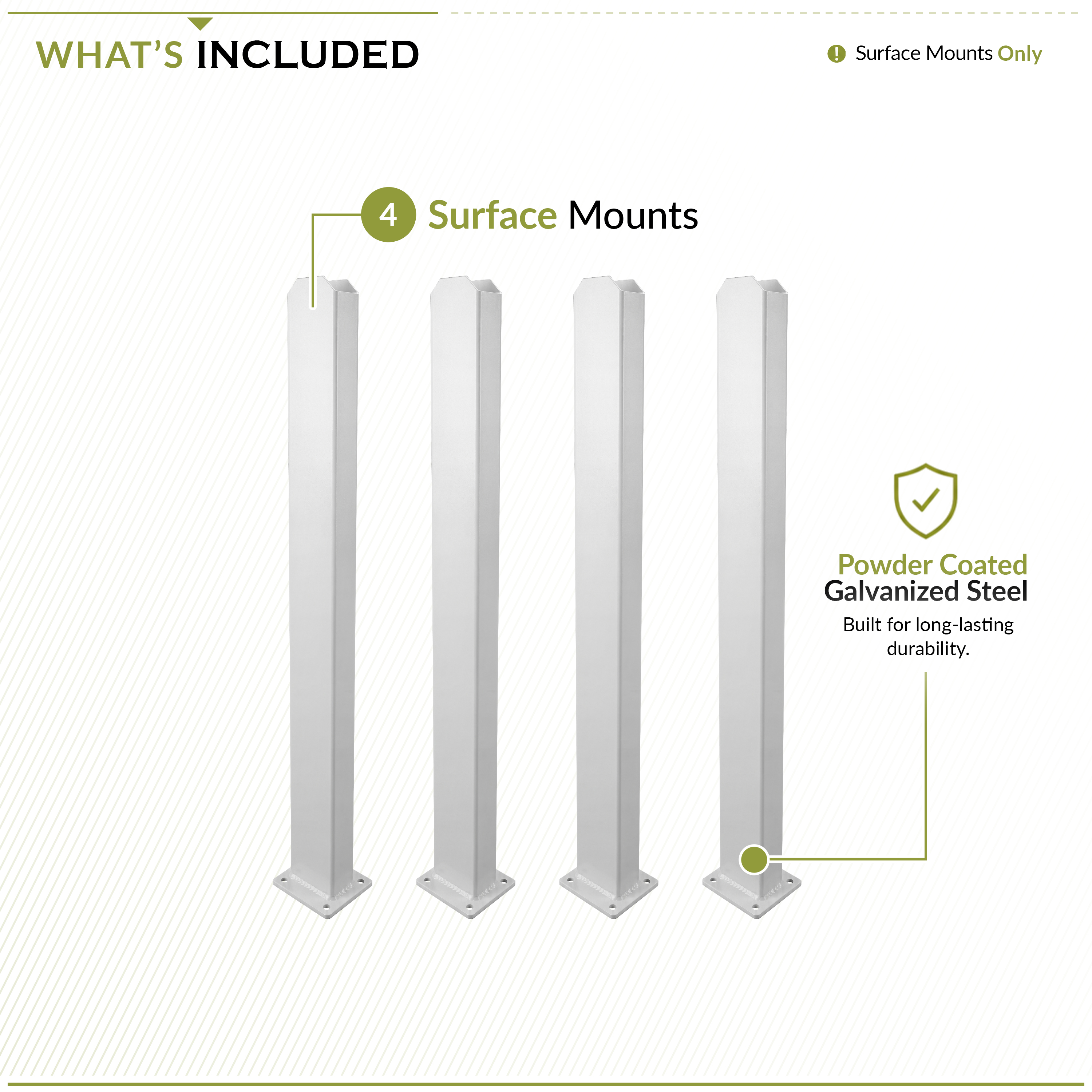 Surface Mount (4 Pack)
