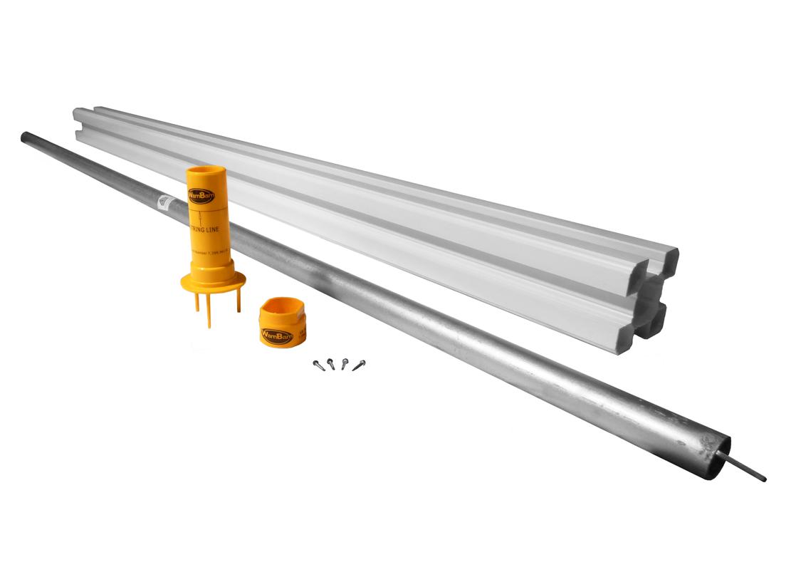 6ft Vinyl Post With Large Anchor System