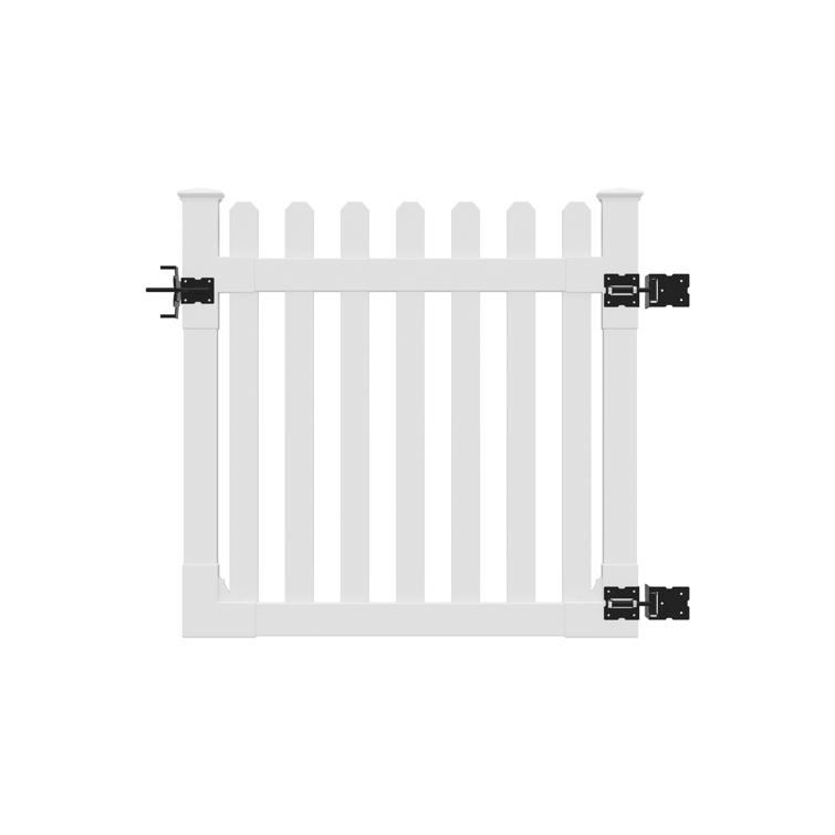 Vinyl picket gate