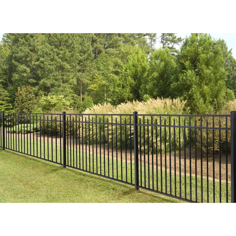 pool aluminum fence install