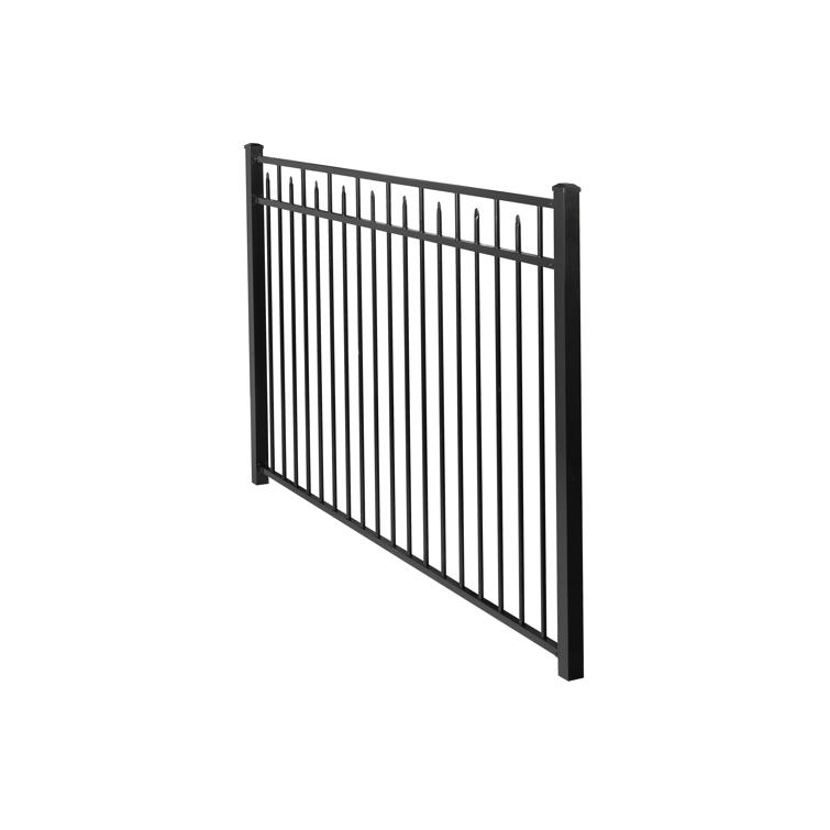 pool aluminum fence back view