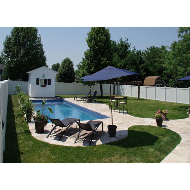 vinyl privacy fence with pool