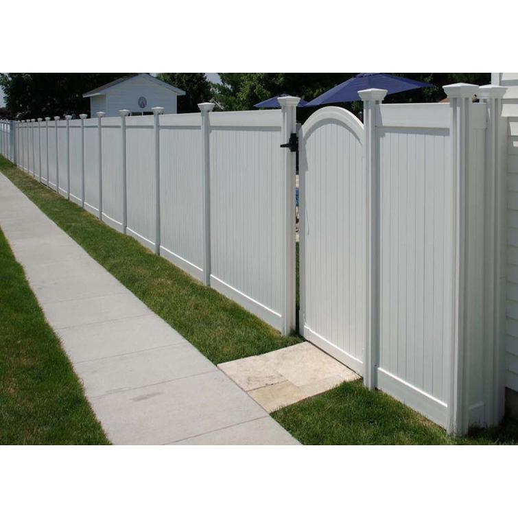 Vinyl privacy gate and fence