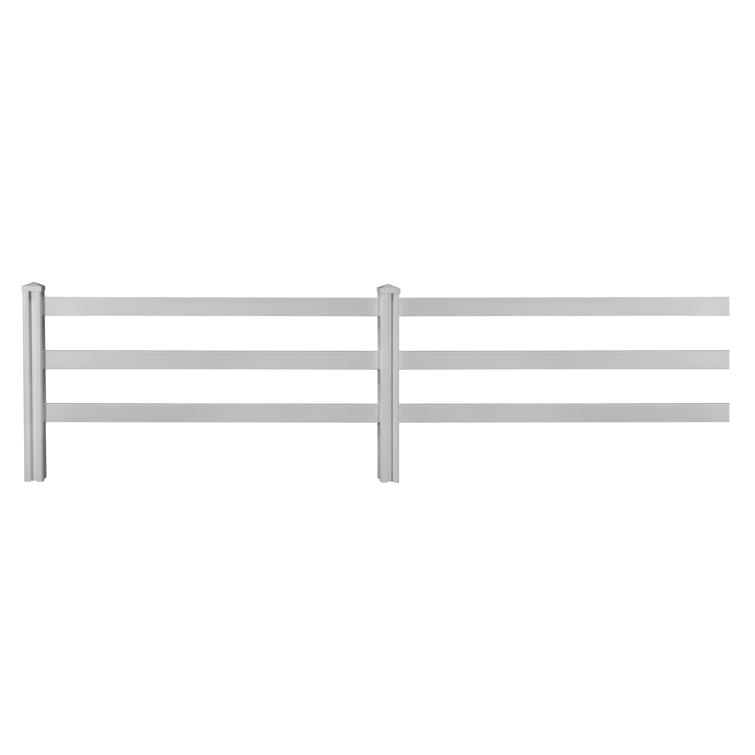 Horse Rail Vinyl Fence Large