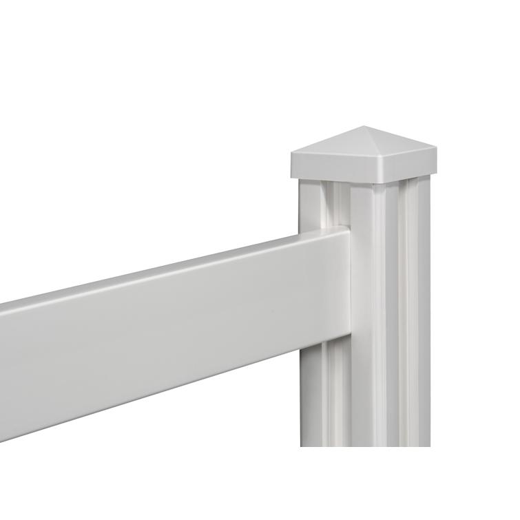 Horse Rail Vinyl Fence Corner Shot