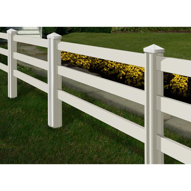 Horse Rail Vinyl Fence Lifestyle