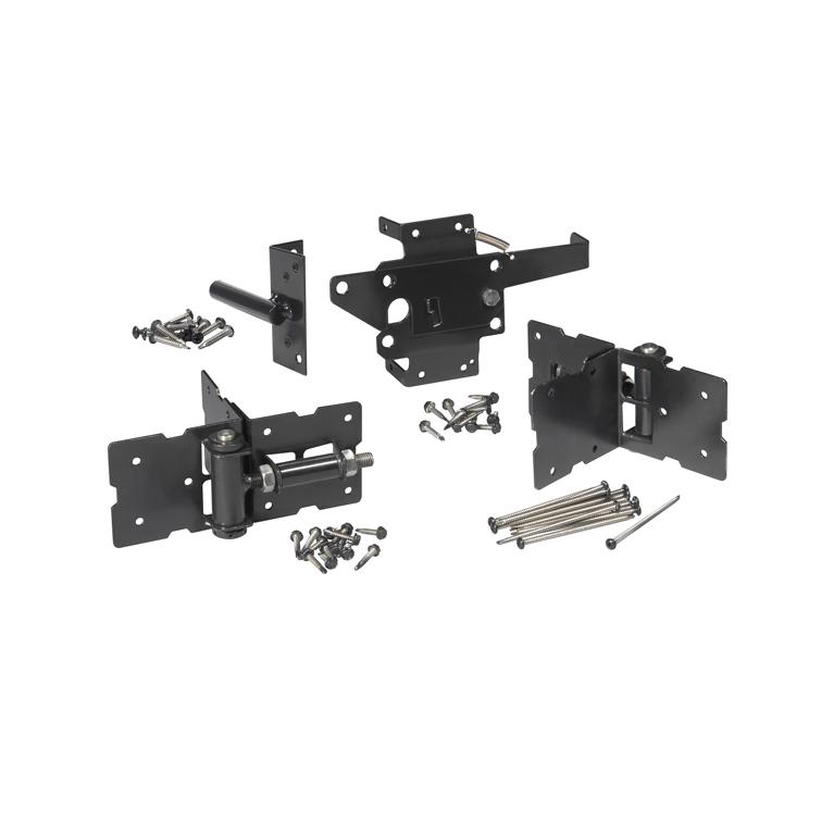 Vinyl privacy gate hardware
