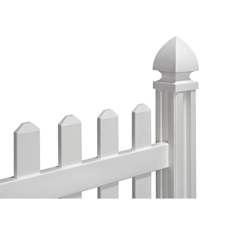 picket fence with gothic cap