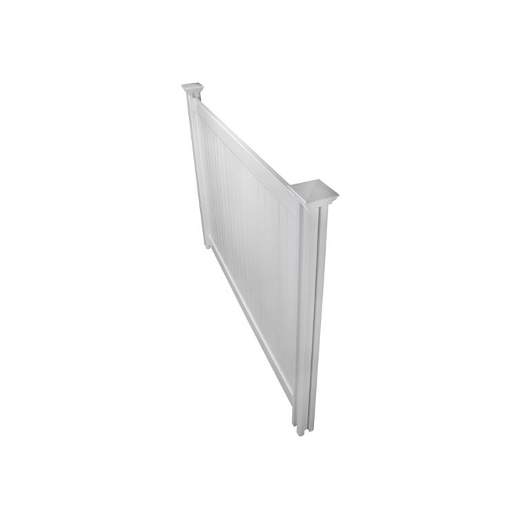 vinyl privacy fence top angle
