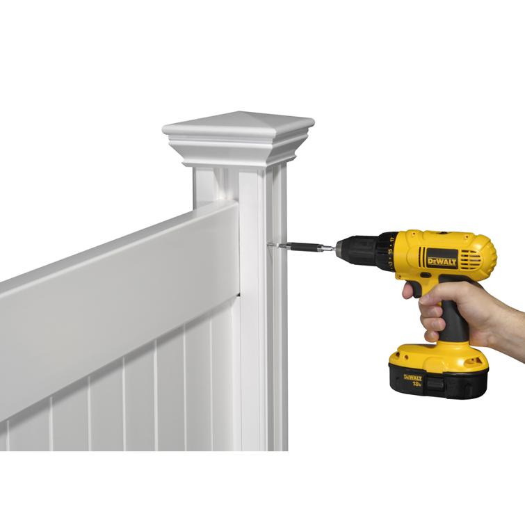 build a vinyl privacy fence