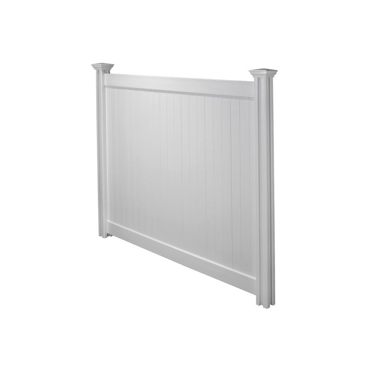 vinyl privacy fence side angle