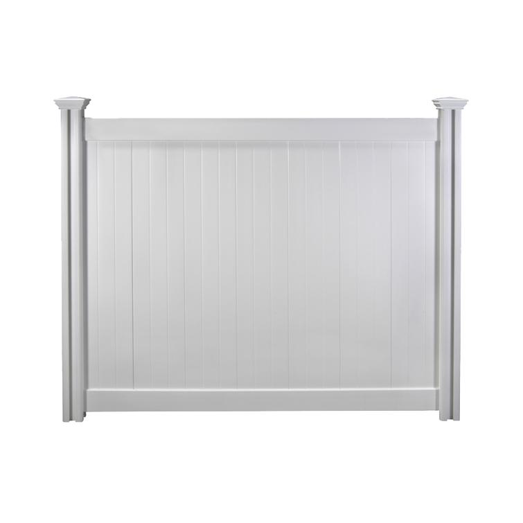 vinyl privacy fence front angle