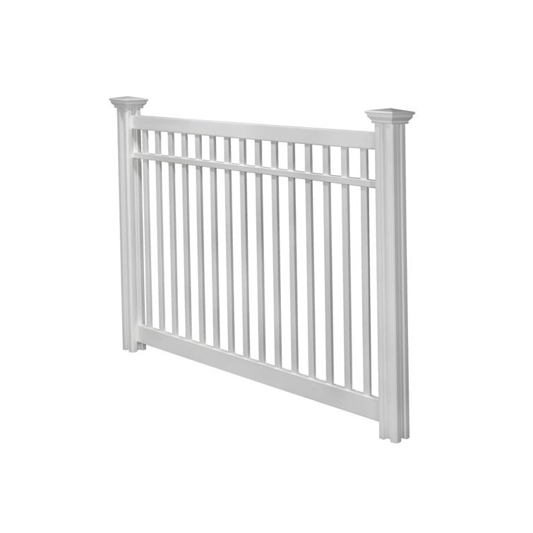 fences vinyl diagonal view decorative cap