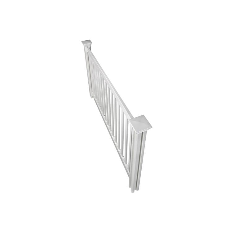 Bird`s eye view of vinyl pool fence