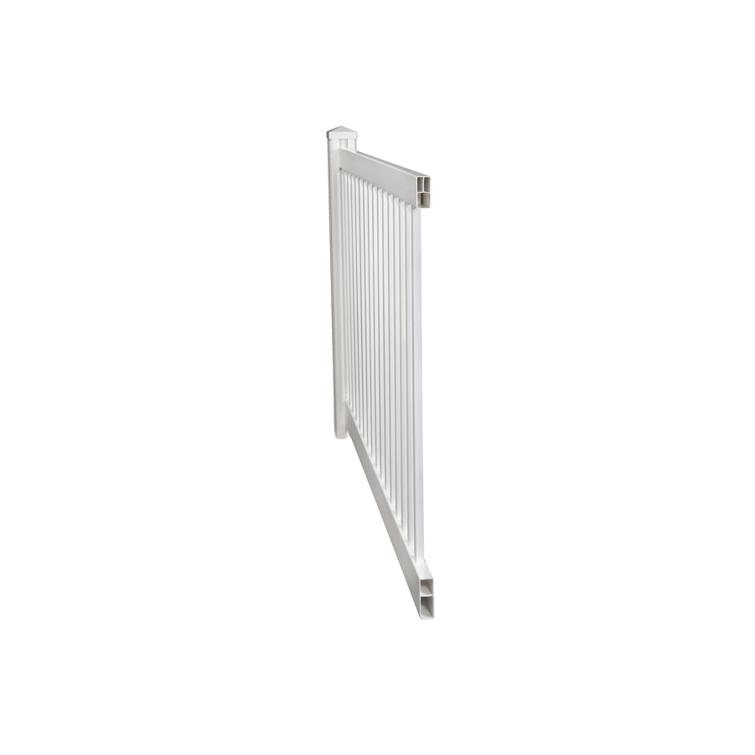 Open view of vinyl pool fence