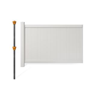 4ft H Westport Vinyl Privacy Fence Kit with No-Dig Post