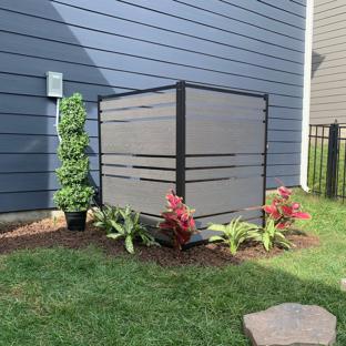 Vienna WoodTek Vinyl Privacy Screen Kit (Charcoal) (2 Panels)