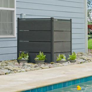 Bessemer WoodTek Vinyl Privacy Screen Kit (2 Panels)