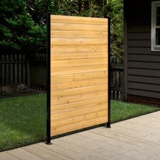 6ft H Surface Mounted Wood Privacy Screen (1 Panel)