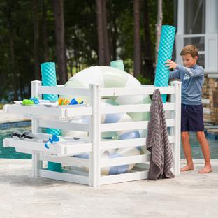 Vinyl Poolside Organizer (White)