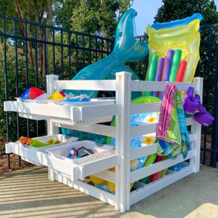 Vinyl Poolside Organizer (White)