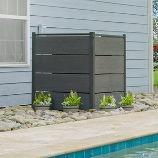 Bessemer WoodTek Vinyl Privacy Screen Kit (2 Panels)