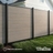 6 ft composite privacy fence installed backyard modern wood look fencing no dig system