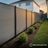 modern composite privacy fence long run backyard property divider wood grain panels