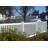 Vinyl pool fence with gate