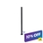 Black aluminum fence post with square surface-mount base plate, shown upright on white background — 10% off sale
