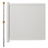 Cambridge white vinyl privacy fence panel shown with no-dig steel pipe anchor and vinyl post.