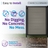 Infographic showing a 6 ft composite privacy fence gate with a black aluminum frame, no-dig installation, and wind resistance up to 60 mph.