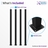 Infographic showing the Edgewood aluminum fence post package: 4 posts with caps and 4 welded base plates, hardware not included