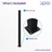 Infographic showing the Edgewood aluminum fence post package: 1 post with cap and 1 welded base plate, hardware not included