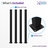 Infographic showing the Edgewood aluminum fence post package: 4 posts with caps and 4 welded base plates, hardware not included