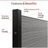 Weather-resistant outdoor privacy screen with maintenance-free vinyl panels and easy DIY installation