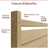 Weather-resistant woodgrain vinyl privacy screen with maintenance-free construction and realistic wood texture