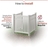 DIY-friendly white AC unit enclosure with aluminum post anchors and minimal digging required