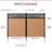 Decorative privacy screen kit contents including laser-cut accent panels, composite boards, rails, joiner clips, screws, and ground stakes