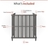 Air conditioner enclosure kit contents including vinyl slats, rails, posts, joiner clips, and steel screws for assembly