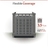 Flexible coverage air conditioner screen designed to conceal residential AC units up to 3.5 tons in size
