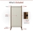 Components included with Enclo fabric privacy screen, including wood posts, rails, fabric panel, feet, brackets, and tie-down hardware.