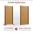 Enclo wood privacy screen shown in freestanding and surface-mounted configurations, offering versatile outdoor privacy solutions for patios, decks, balconies, pools, and gardens
