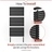 Installation diagram of a Enclo charcoal privacy screen panel showing posts driven directly into the ground with a hammer or mallet, requiring little to no digging.