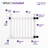 What’s included in the vinyl gate kit: white vinyl picket gate panel, hinges, latch hardware, rails, pickets, brackets, and stainless steel screws for vinyl fence gate installation.